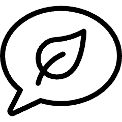 Ecology Leaf Message Icon from Ultimate Light Set