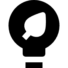 Ecology Light Bulb Icon from Nova Solid Set
