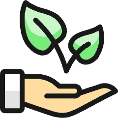 Ecology Plant Hand Icon from Ultimate Colors Set