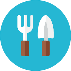 Gardern Tools Icon from Kameleon Colors Set