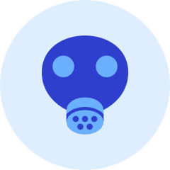 Gas Mask Icon from Kameleon Duo Set