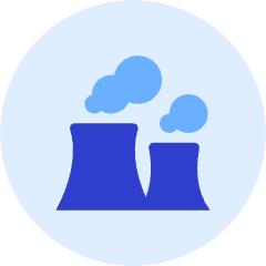 Nucelar Plant Icon from Kameleon Duo Set