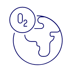O 2 Planet Illustration from UX Line Set