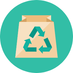 Recycle Bag Icon from Kameleon Colors Set