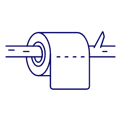 Toilet Paper Illustration from UX Line Set