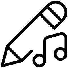 Pencil Edit Audio Icon from Ultimate Light Set