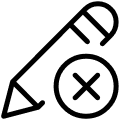 Pencil Edit Cancel Icon from Ultimate Light Set