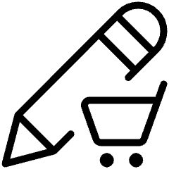 Pencil Edit Cart Icon from Ultimate Light Set