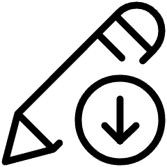 Pencil Edit Download Icon from Ultimate Light Set