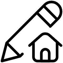 Pencil Edit Home Icon from Ultimate Light Set