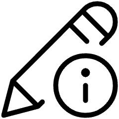 Pencil Edit Info Icon from Ultimate Light Set