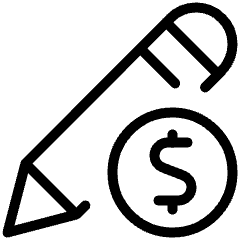 Pencil Edit Money Icon from Ultimate Light Set