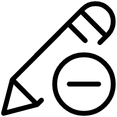 Pencil Edit Remove Icon from Ultimate Light Set