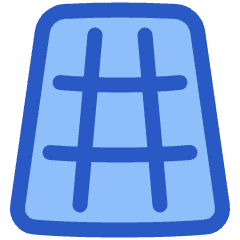 3d Perspective Grid Icon from Plump Duo Set