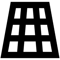 3d Perspective Grid Icon from Sharp Remix Set