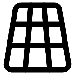 3d Perspective Grid Icon from Core Line Set