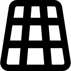 3d Perspective Grid Icon from Core Remix Set
