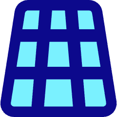 3d Perspective Grid Icon from Core Pop Set