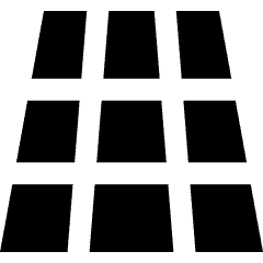 3d Perspective Grid Icon from Sharp Solid Set