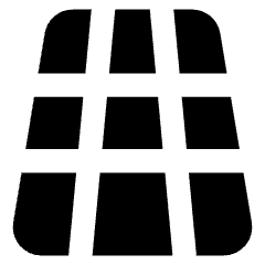 3d Perspective Grid Icon from Core Solid Set