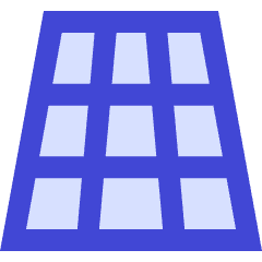 3d Perspective Grid Icon from Sharp Duo Set