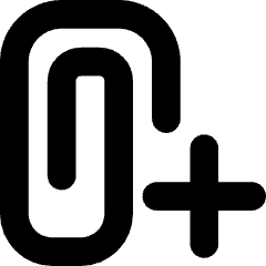 Attach File Add Icon from Core Solid Set