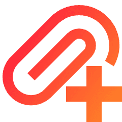 Attach File Add Icon from Sharp Gradient Set