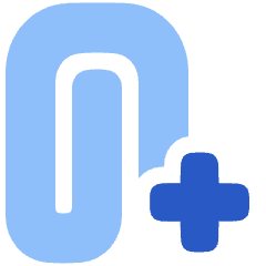 Attach File Add Icon from Plump Flat Set