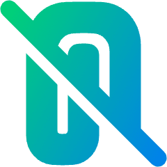 Attach File Off Icon from Plump Gradient Set