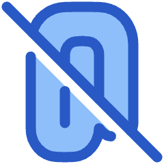 Attach File Off Icon from Plump Duo Set