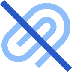 Attach File Off Icon from Sharp Flat Set