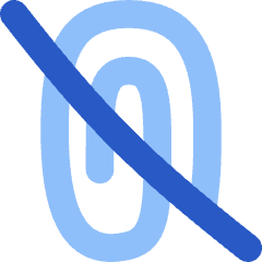 Attach File Off Icon from Flex Flat Set