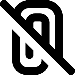Attach File Off Icon from Core Solid Set