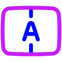 Auto Fit Row Height Icon from Plump Neon Set