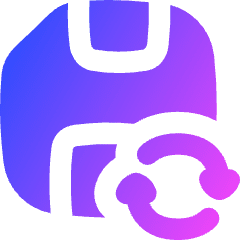 Auto Save Backup Icon from Flex Gradient Set