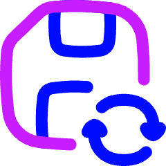 Auto Save Backup Icon from Flex Neon Set