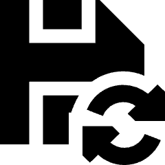 Auto Save Backup Icon from Sharp Solid Set