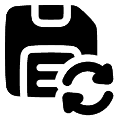 Auto Save Backup Icon from Plump Solid Set