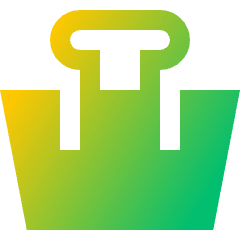 Binder Clip Icon from Sharp Gradient Set