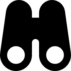 Binocular Icon from Micro Solid Set