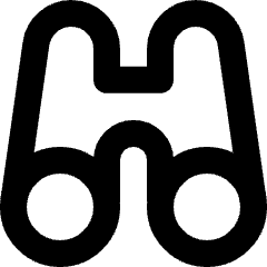 Binocular Icon from Micro Line Set