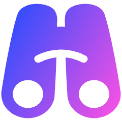 Binoculars Icon from Plump Gradient Set