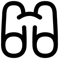 Binoculars Icon from Flex Line Set