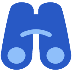 Binoculars Icon from Plump Flat Set