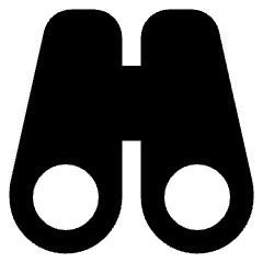 Binoculars Icon from Core Solid Set