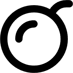 Bomb Icon from Micro Line Set