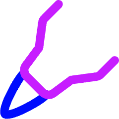Brush Pen Tip Diagonal Icon from Flex Neon Set