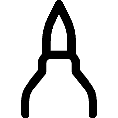 Brush Pen Tip Vertical Icon from Core Line Set