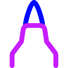 Brush Pen Tip Vertical Icon from Flex Neon Set