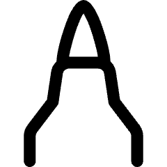 Brush Pen Tip Vertical Icon from Flex Line Set